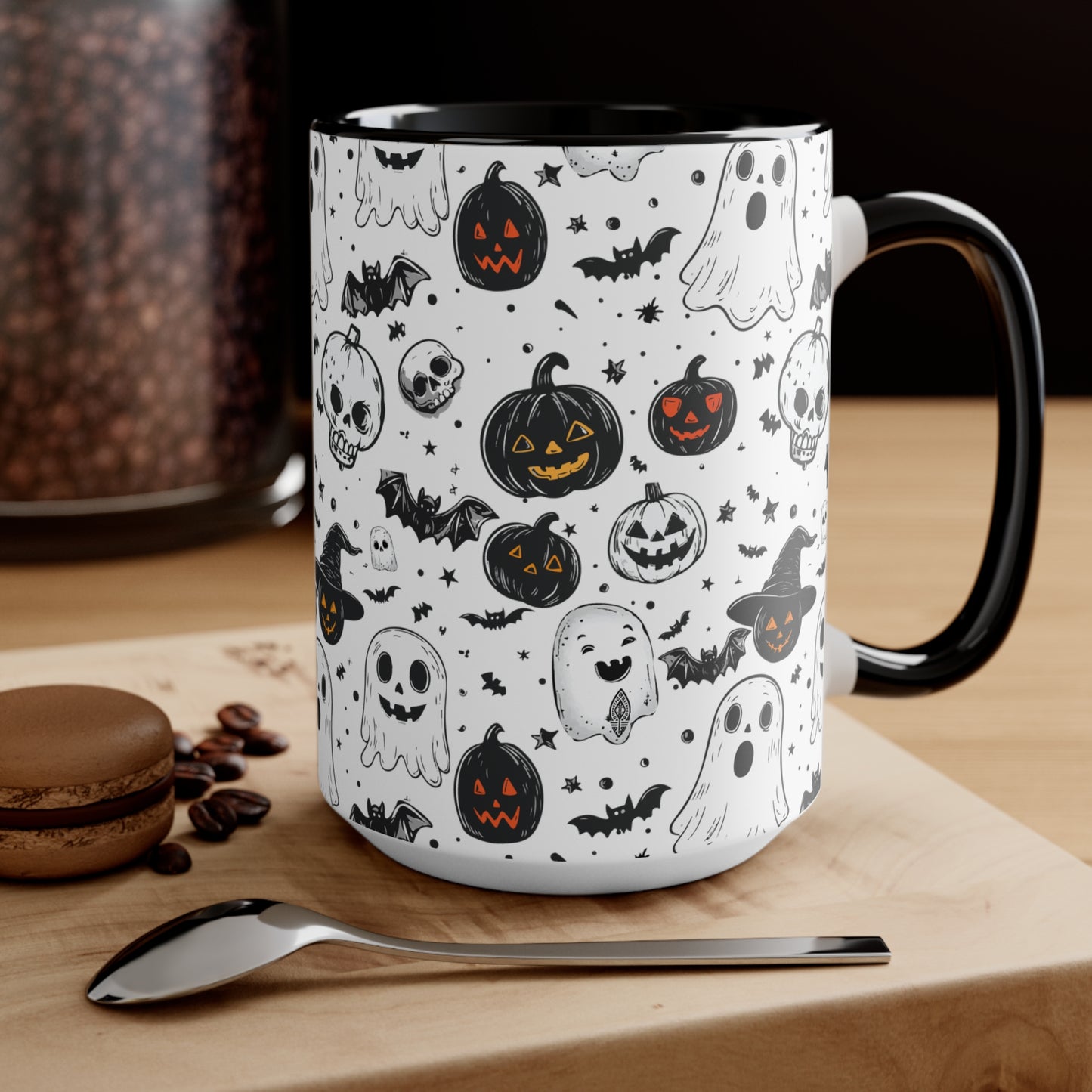 Halloween Mug - Ghost, PumpkinWitch Design
