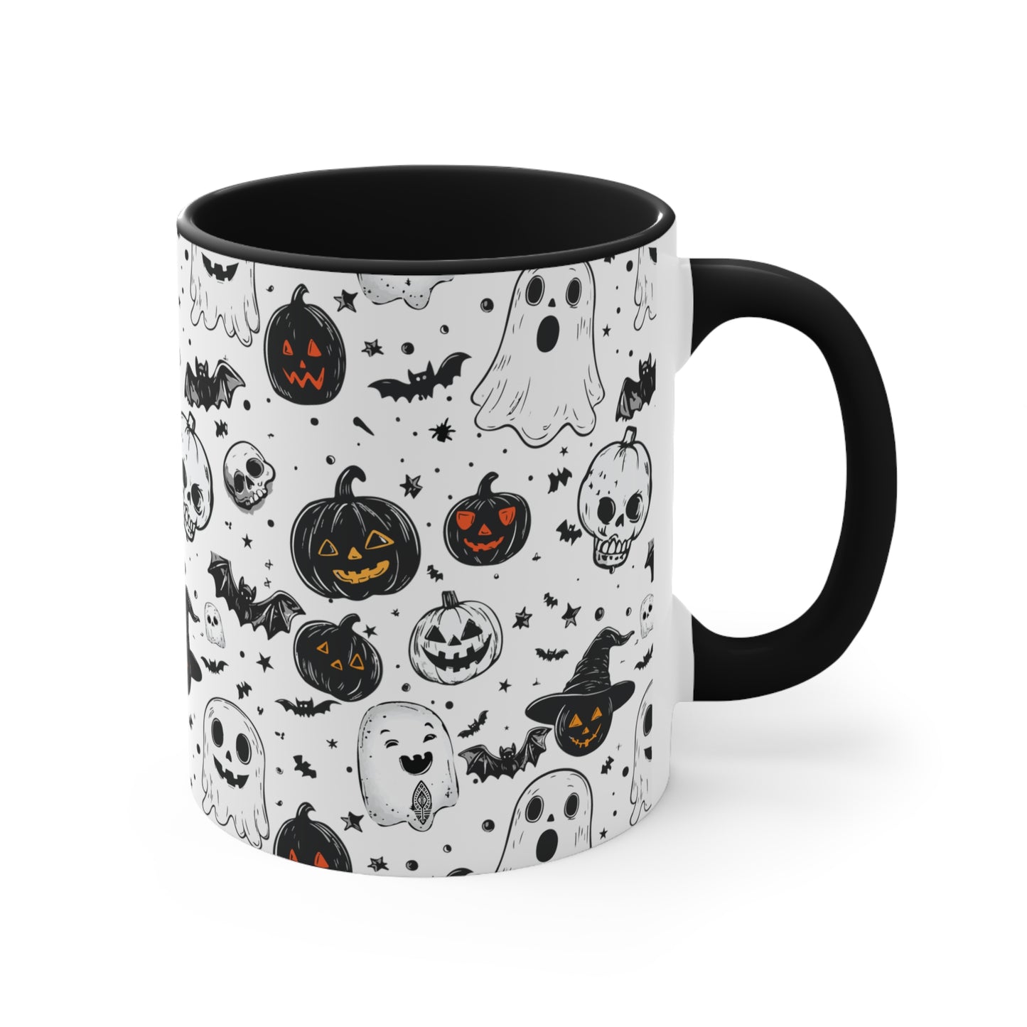 Halloween Mug - Ghost, PumpkinWitch Design