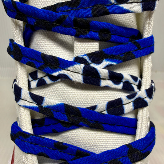 SewFresh Wax Print Laces - Blue/White