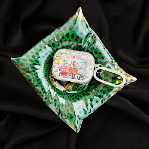 Nambili Pillow Stone - Green/Navy