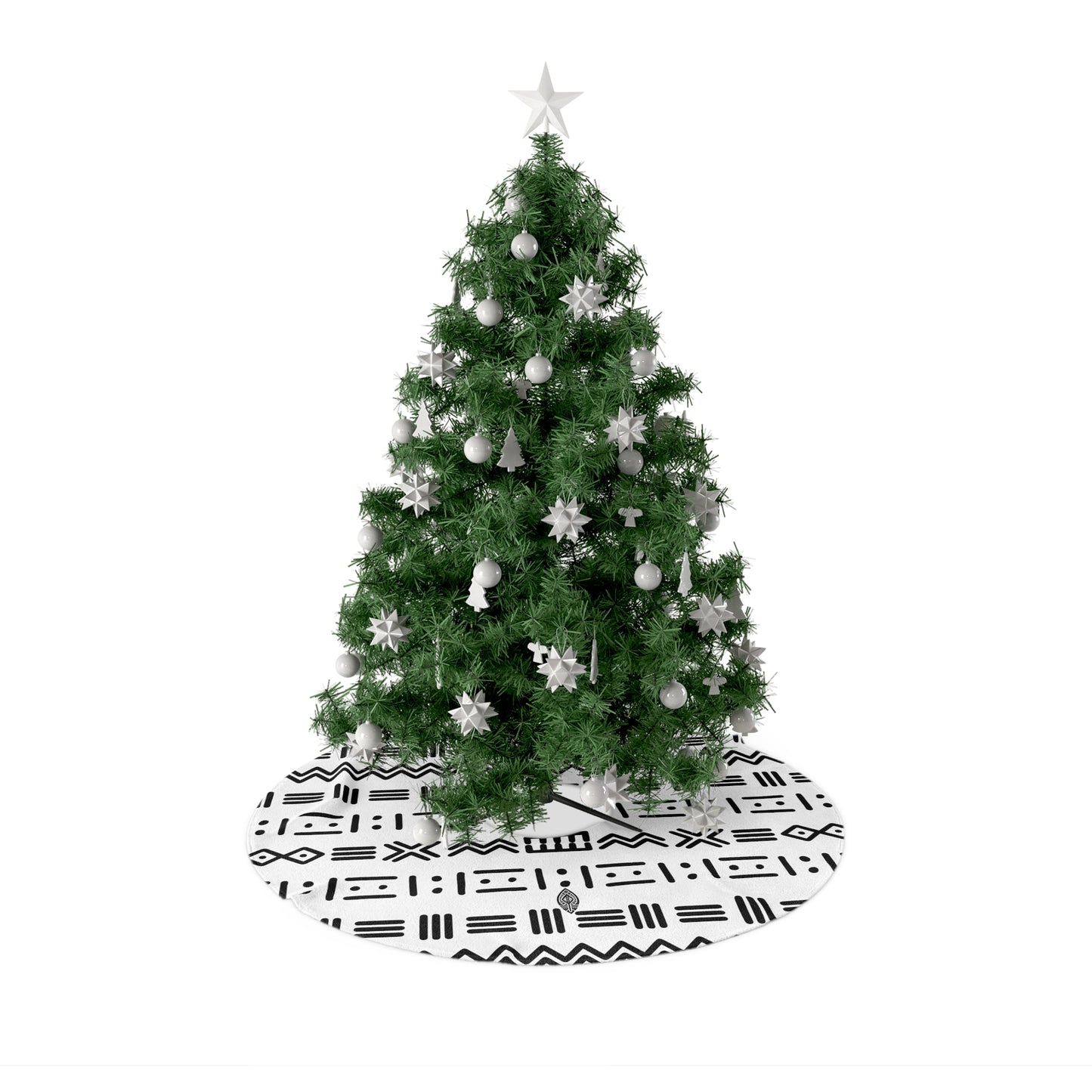 Tree Skirts - Geometric Mailian Mudcloth Print #3