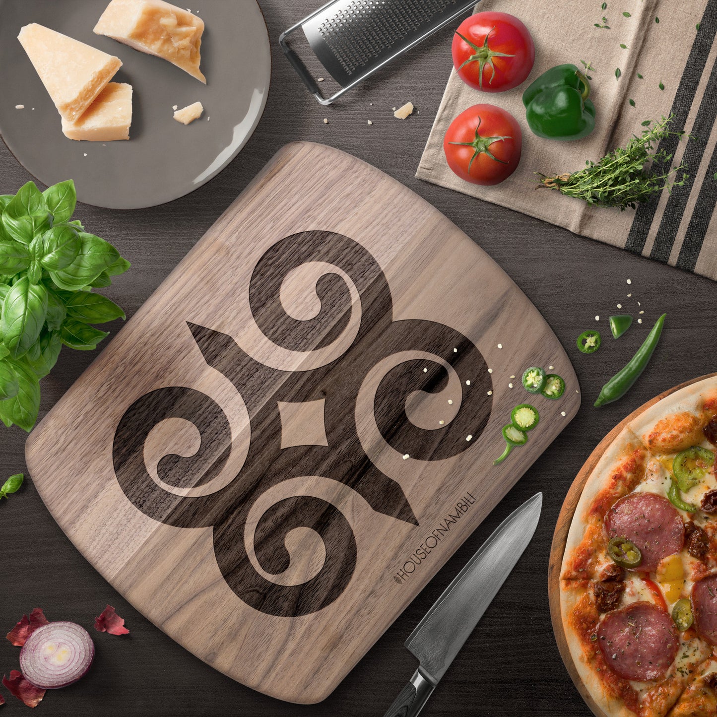Adinkra Cutting Board - Dwennimmen