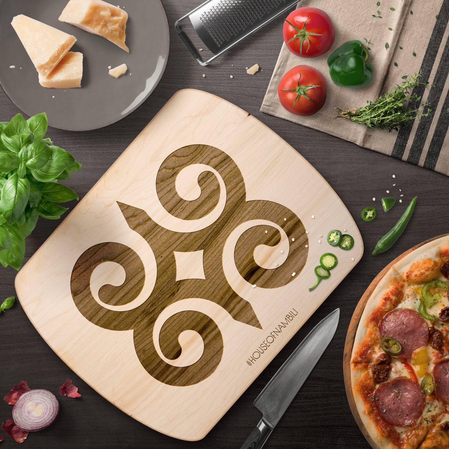 Adinkra Cutting Board - Dwennimmen