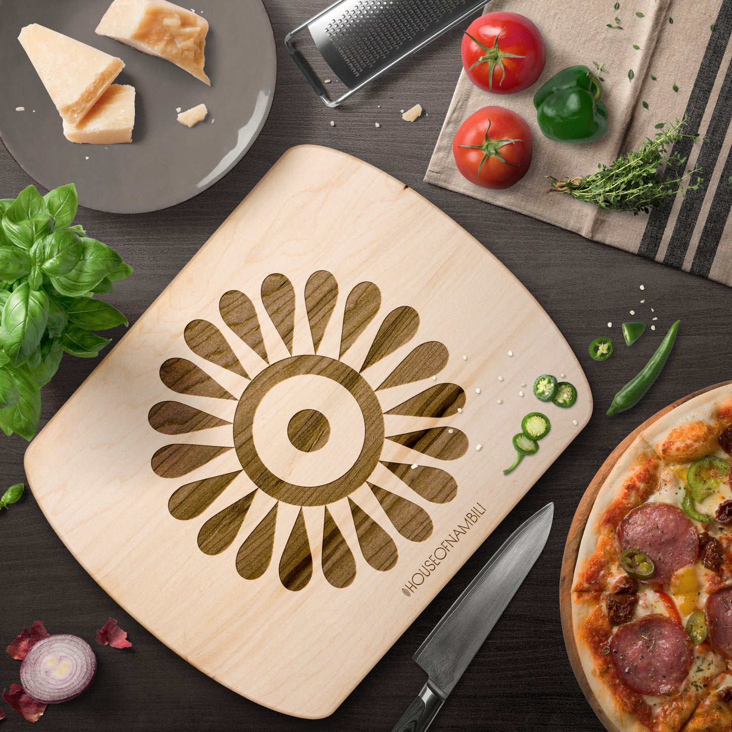 Adinkra Cutting Board - Mako