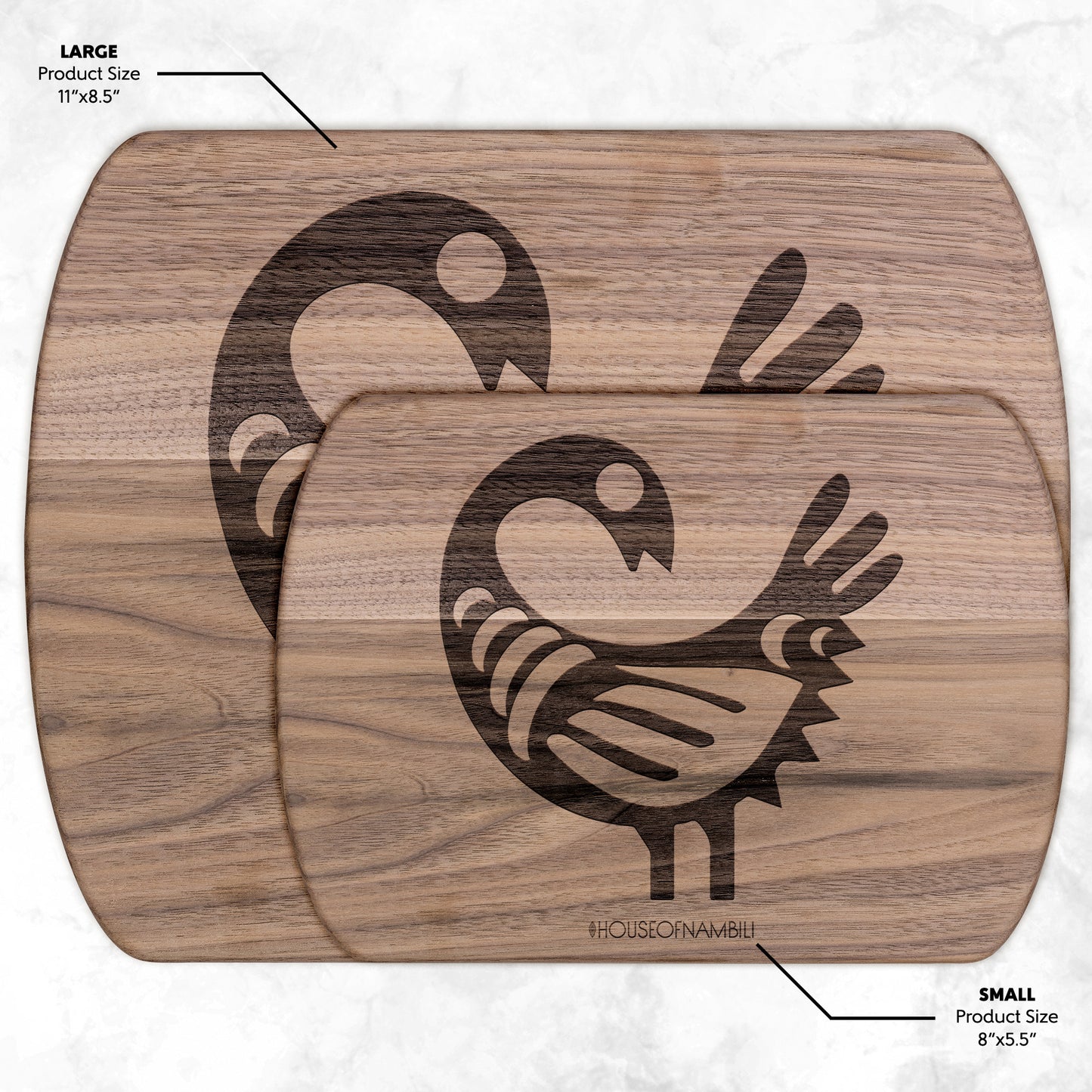 Adinkra Cutting Board - Sankofa