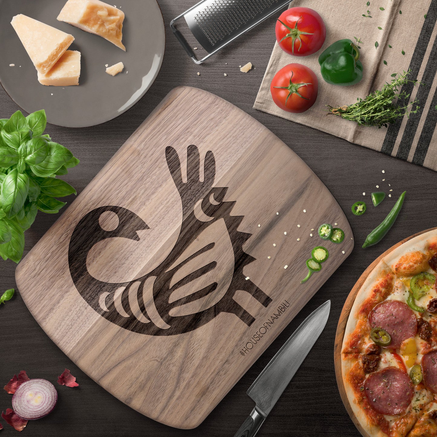 Adinkra Cutting Board - Sankofa