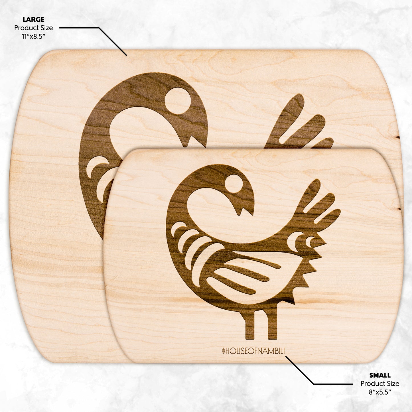 Adinkra Cutting Board - Sankofa