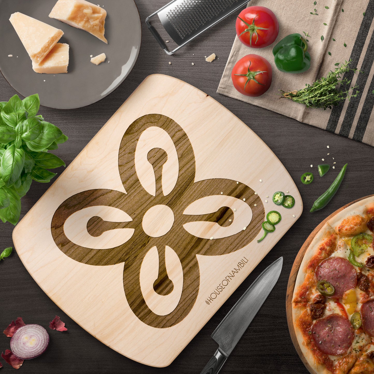 Adinkra Cutting Board - Bese Saka