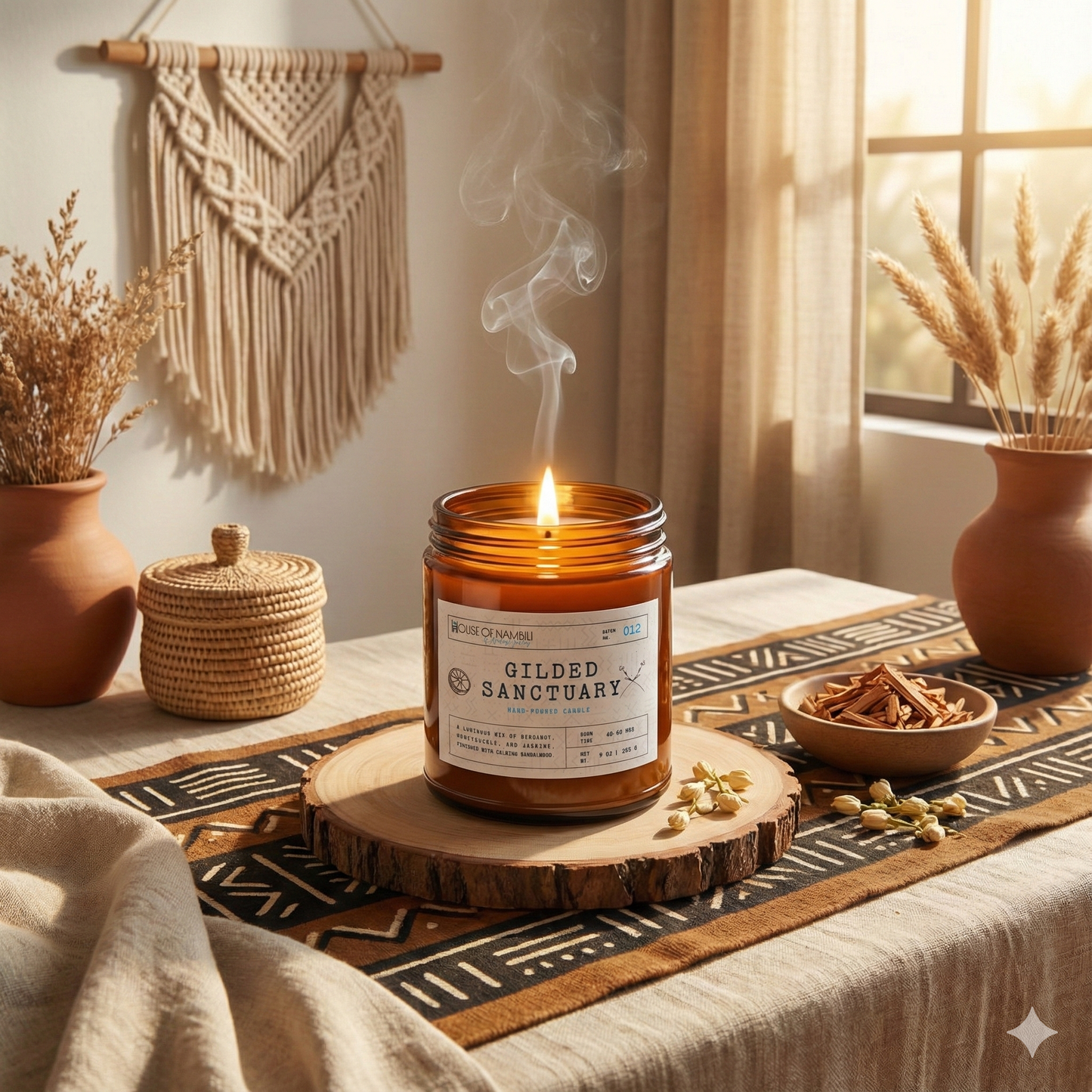 Gilded Sanctuary Premium Soy Candle