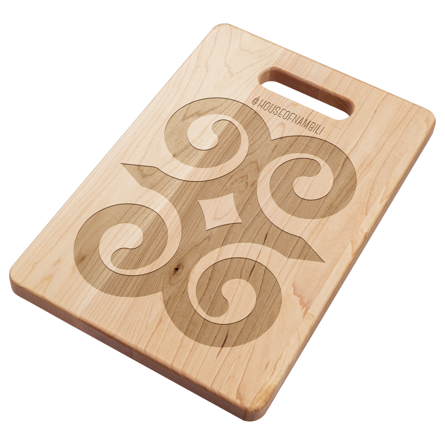 HoN Adinkra Maple Cutting Board - Strength & Humility