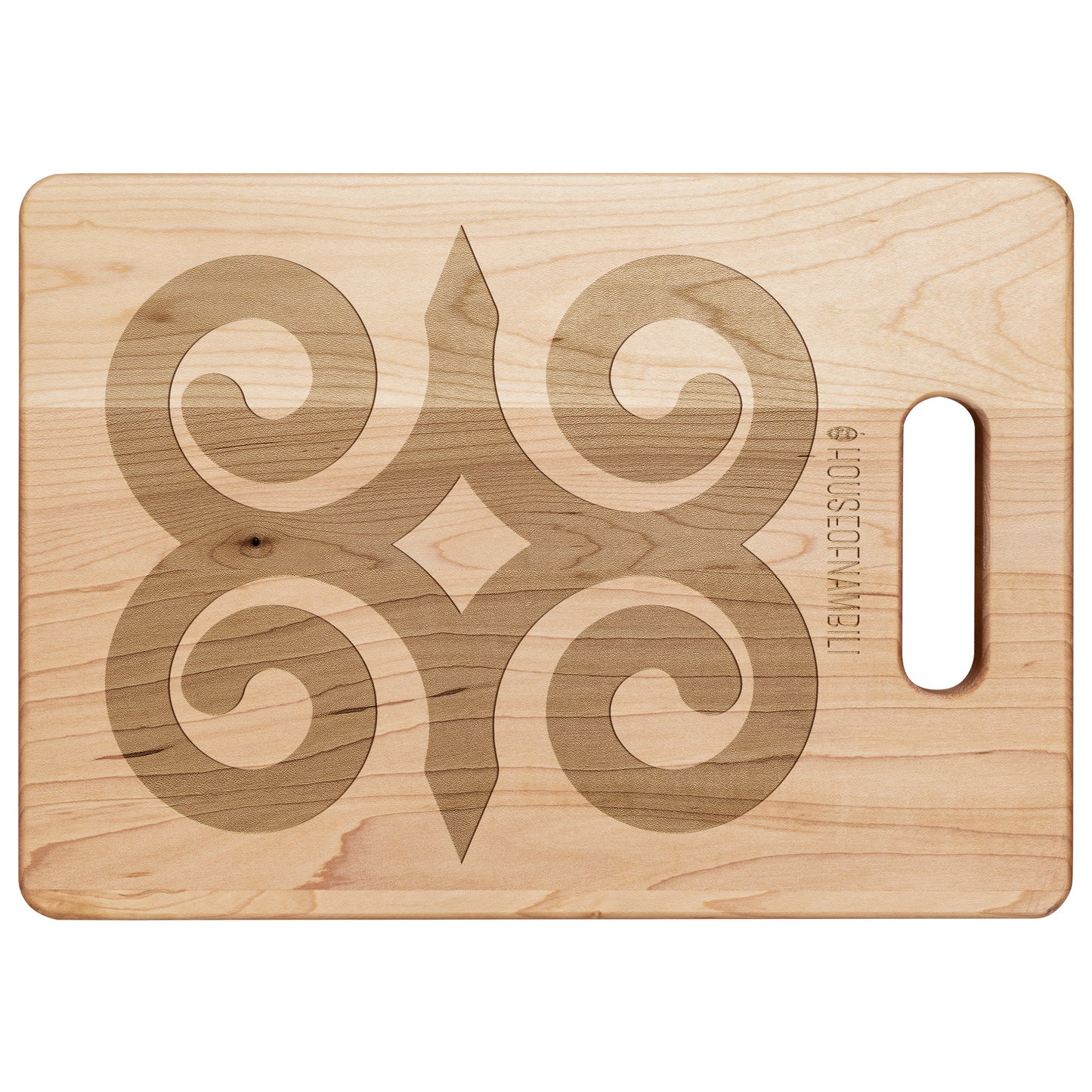 HoN Adinkra Maple Cutting Board - Strength & Humility