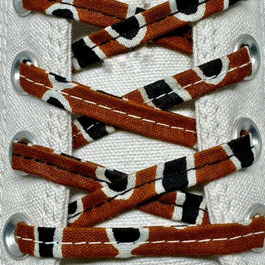 SewFresh Wax Print Laces - Brown/Black/White