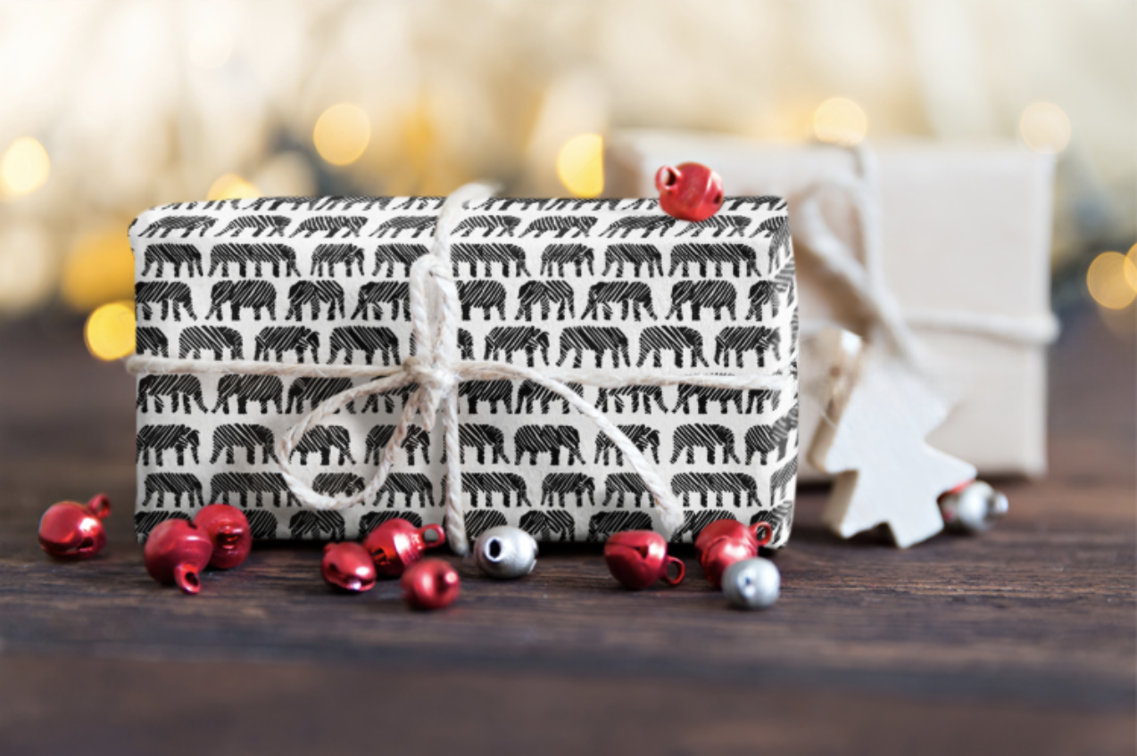 HoN's Elephant Parade Gift Wrap Paper
