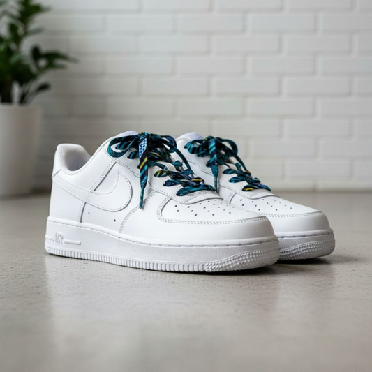 SewFresh Wax Print Laces - Teal/Yellow/Navy