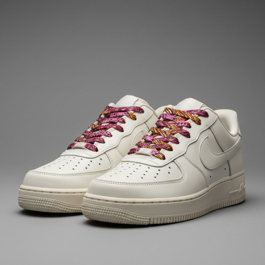 SewFresh Wax Print Laces - Pink/Orange/Brown