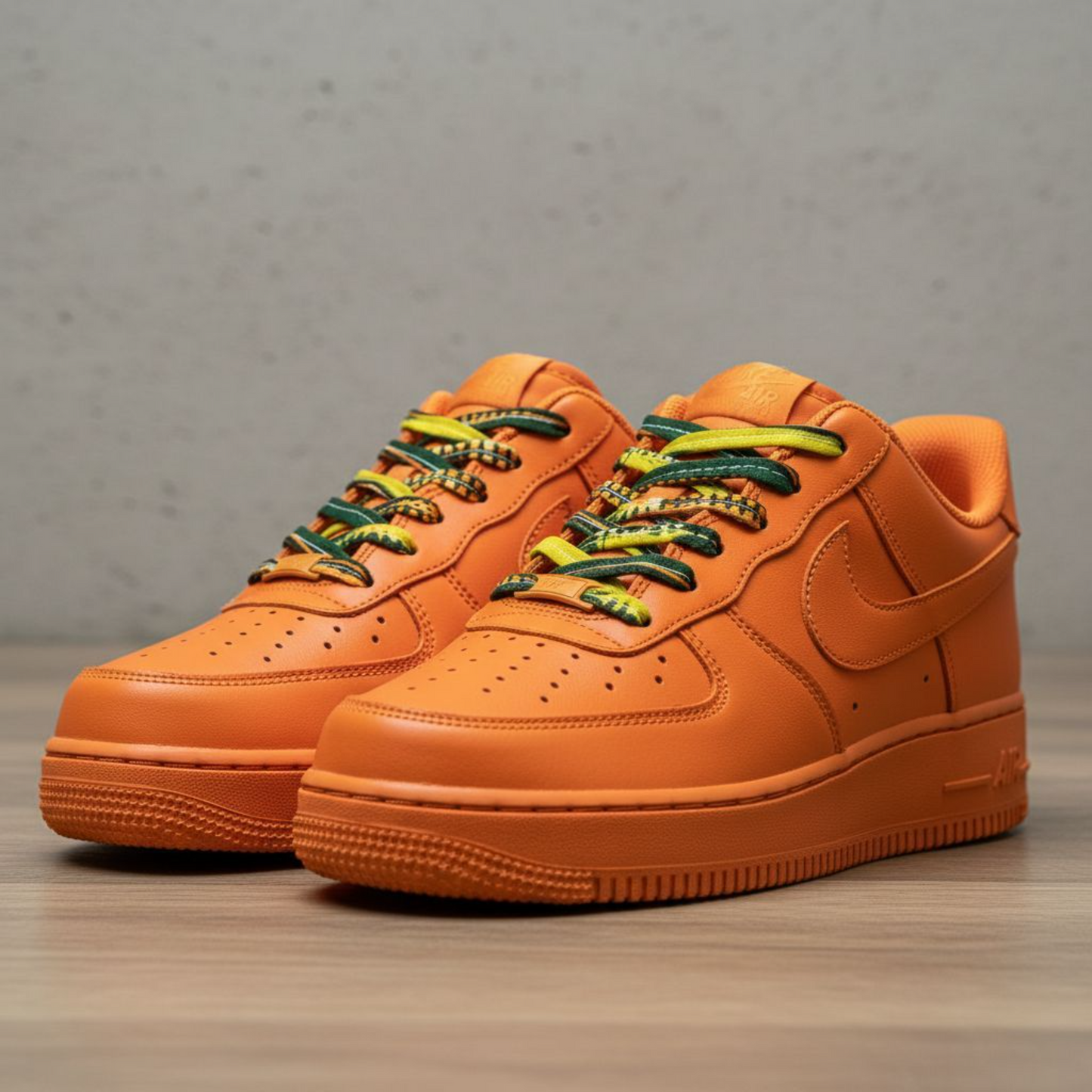 SewFresh Wax Print Laces - Green/Yellow/Orange