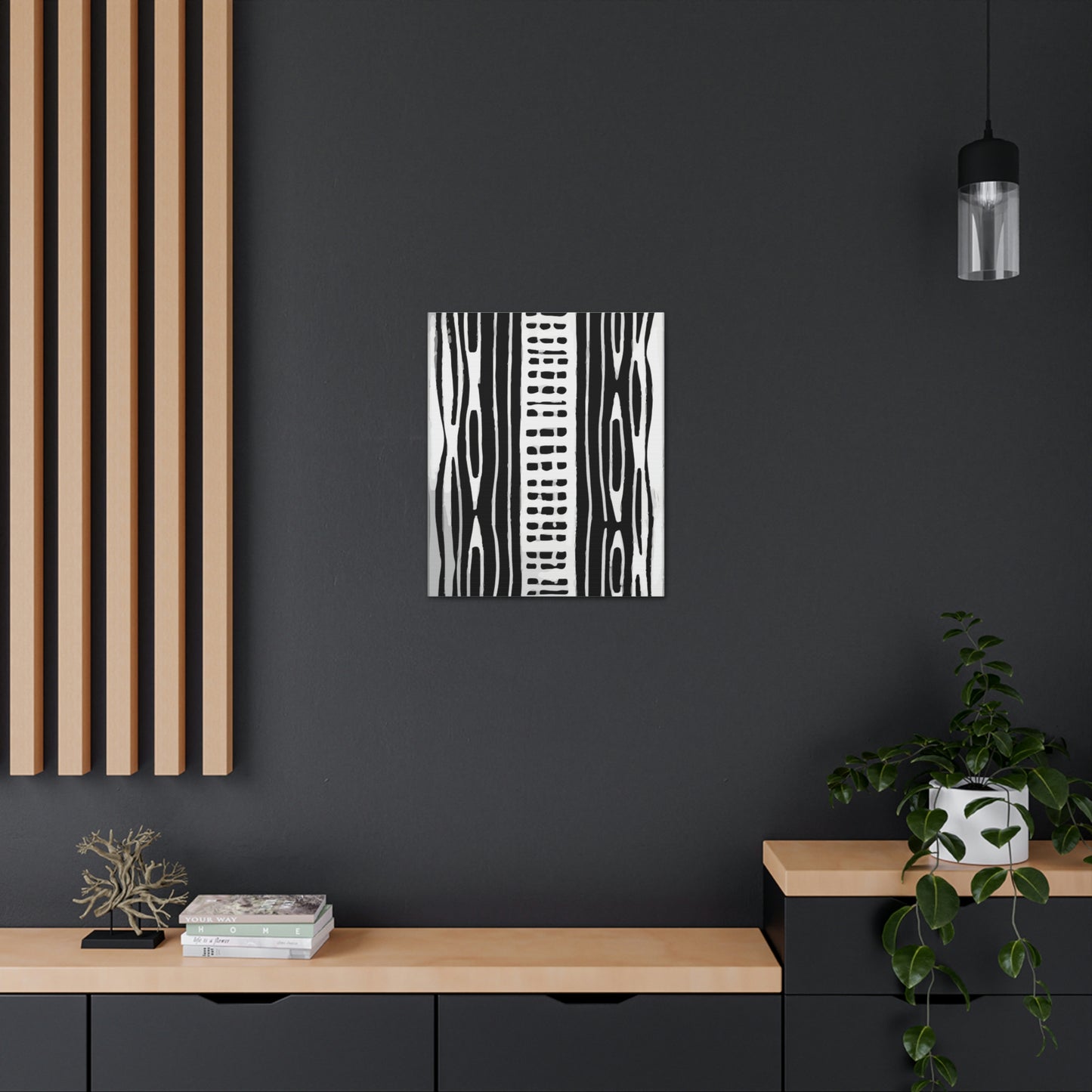 HoN Abstract Canvas B&W #3