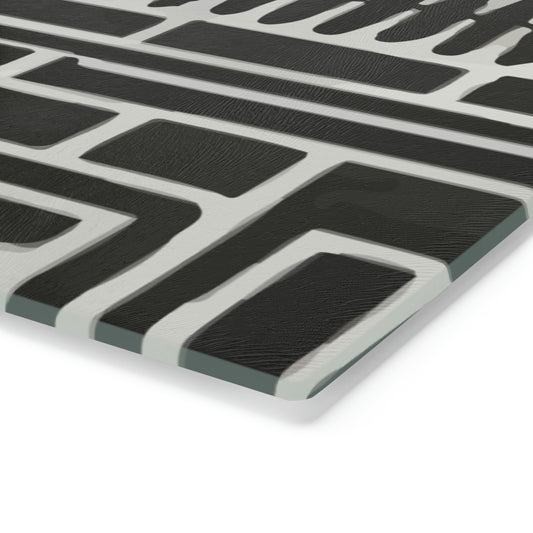 Bogolanfini Glass Chopping Block - 5