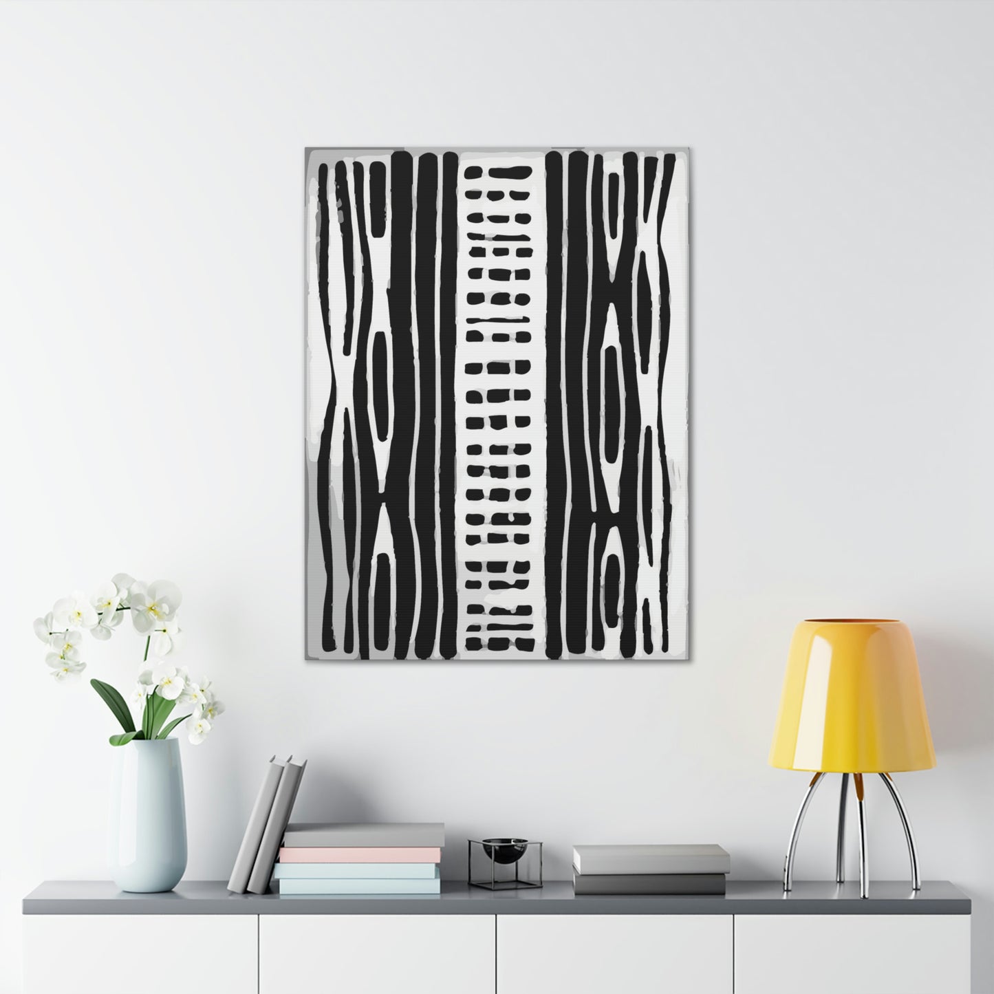 HoN Abstract Canvas B&W #3