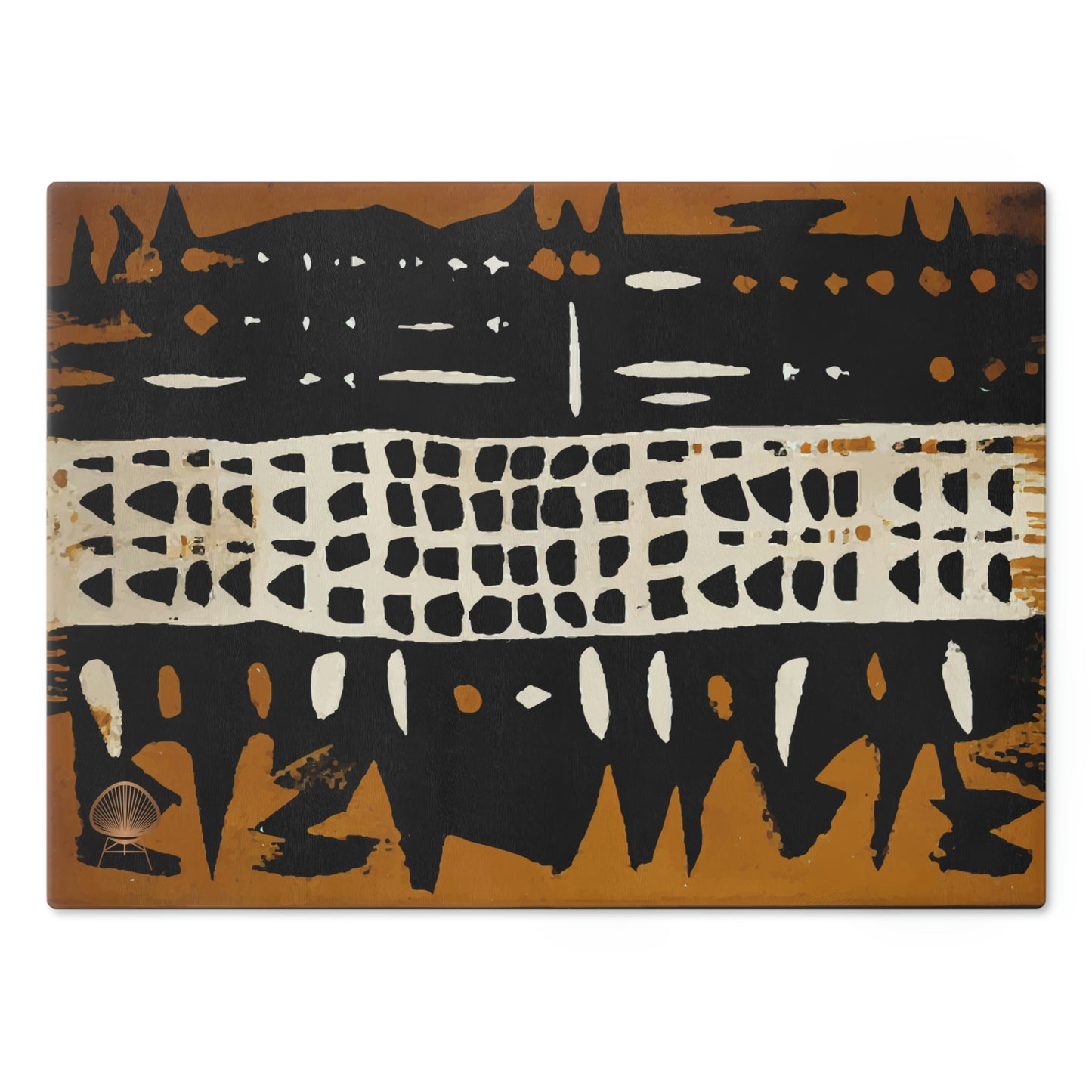 Bogolanfini Glass Chopping Block - 2
