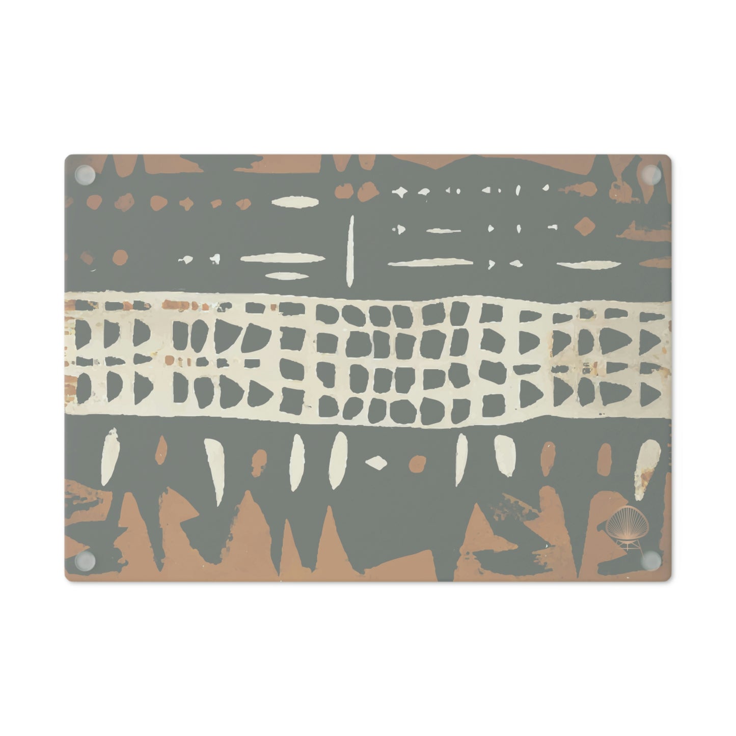 Bogolanfini Glass Chopping Block - 2