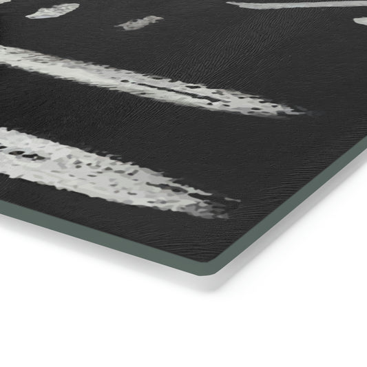 Bogolanfini Glass Chopping Block - 4