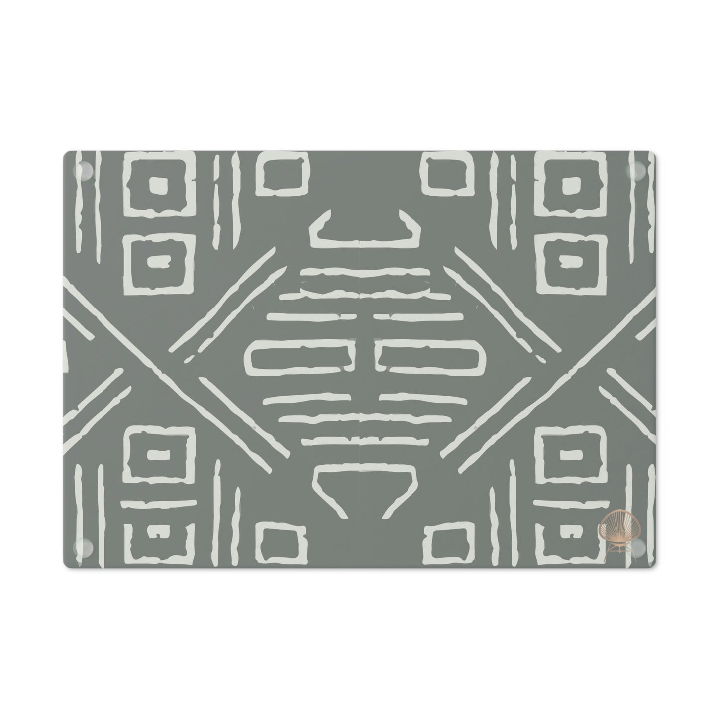 Bogolanfini Glass Chopping Block - 6