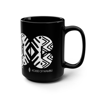 Stylish Ceramic 'DOPE' Mug 15oz White Mudcloth