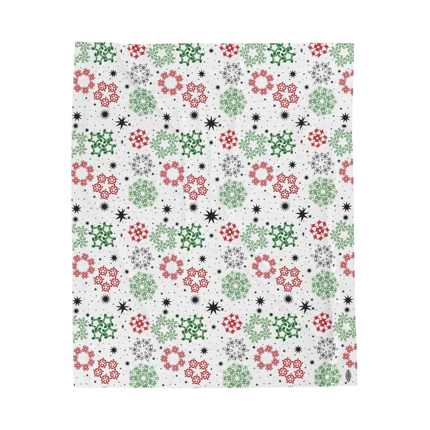 Kwanzaa Snowflake Velveteen Plush Blanket