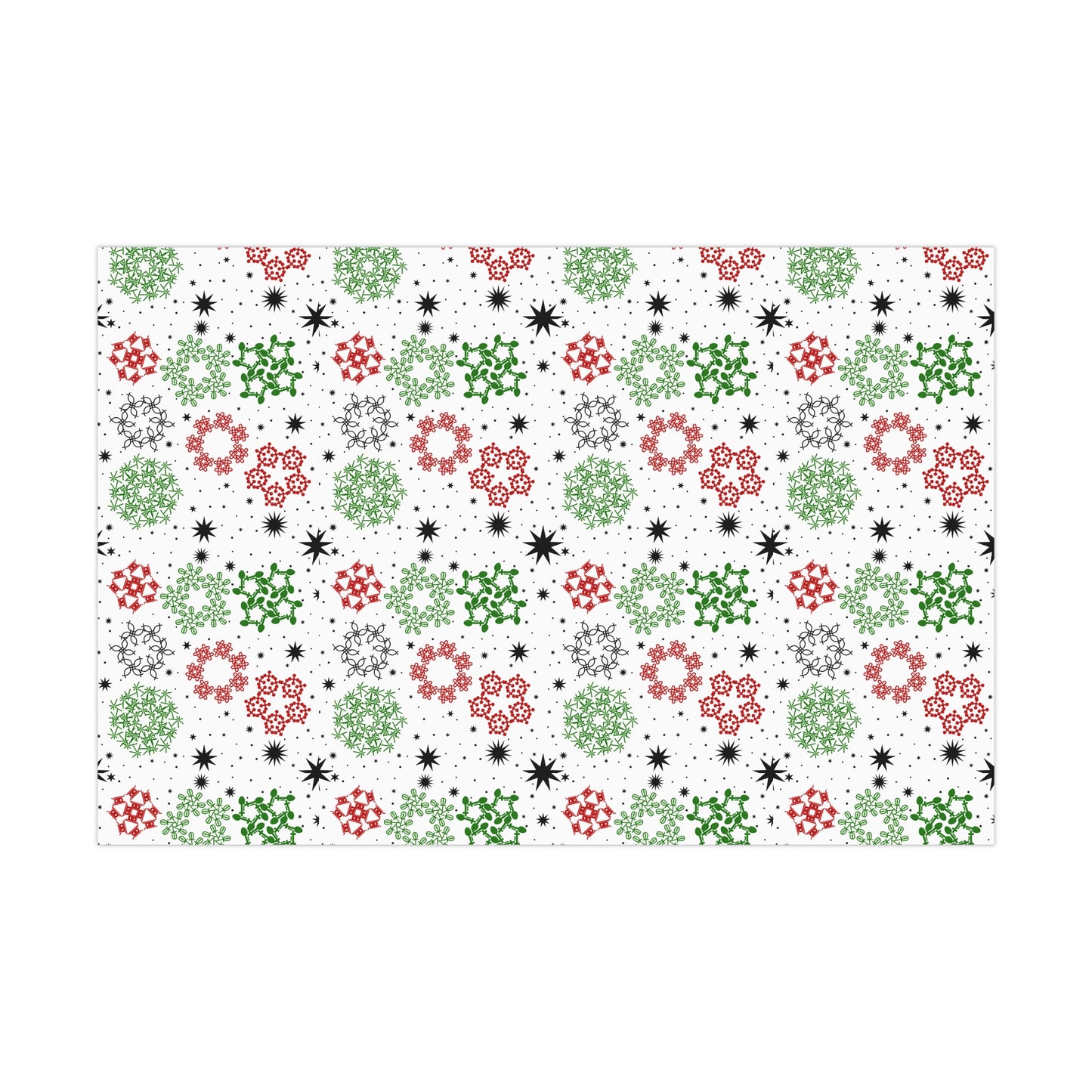 Kwanzaa Snowflakes Wrapping Paper
