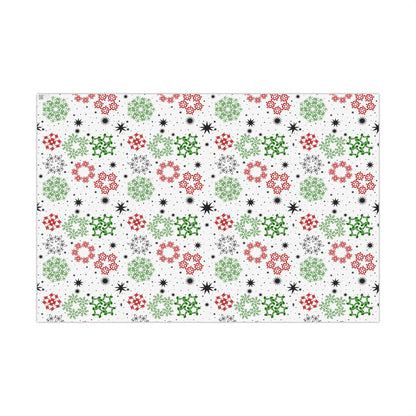Kwanzaa Snowflakes Wrapping Paper