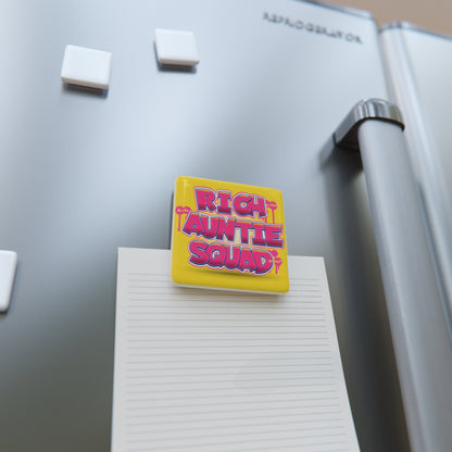 Rich Auntie Squad Porcelain Square Magnet (Graffiti)