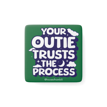 Ms. Casey’s Wellness Collection: 'Your Outie Trusts the Process' Affirmation Magnet