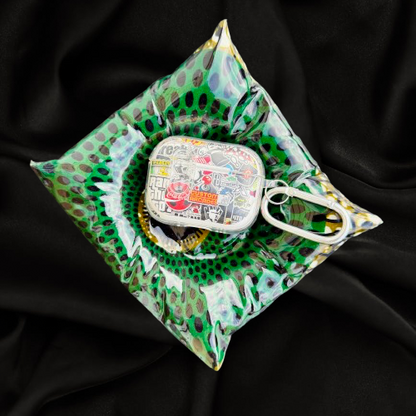 Nambili Pillow Stone - Green/Navy