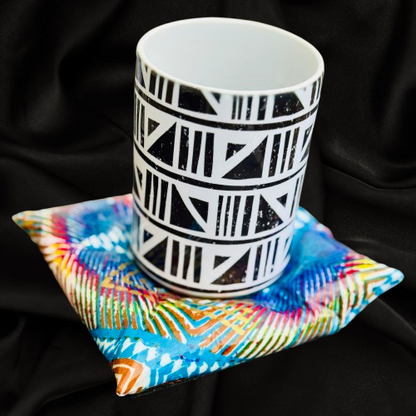 Nambili Pillow Stone - Blue/Purple/Teal