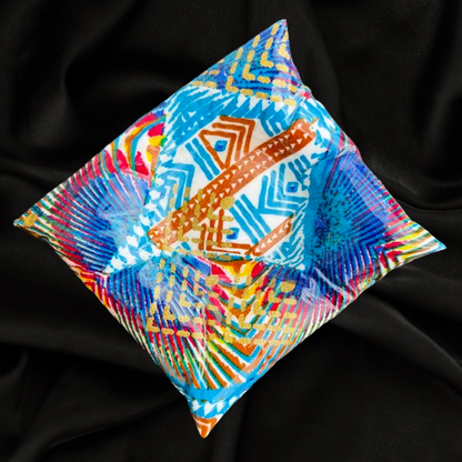 Nambili Pillow Stone - Blue/Purple/Teal