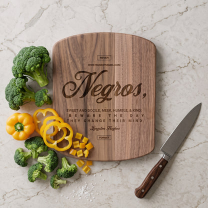 Langston Hughes 'Beware the Day' Canvas Statement Cutting Board
