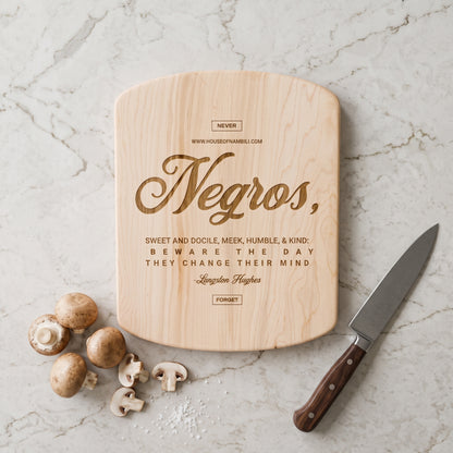 Langston Hughes 'Beware the Day' Canvas Statement Cutting Board