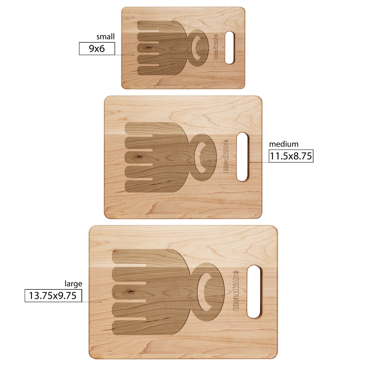HoN Adinkra Maple Cutting Board - Duafe