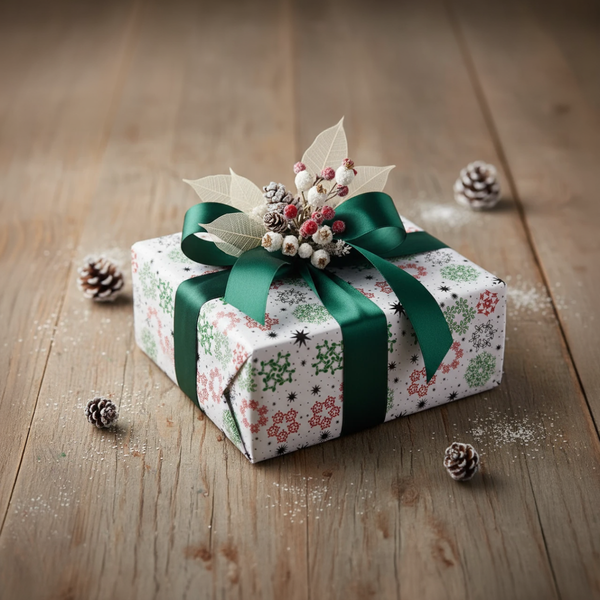 Kwanzaa Snowflakes Wrapping Paper