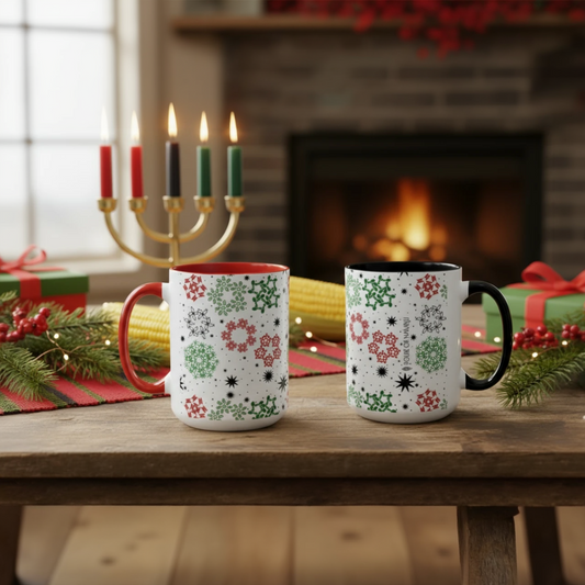 Kwanzaa Snowflake 15oz Mug