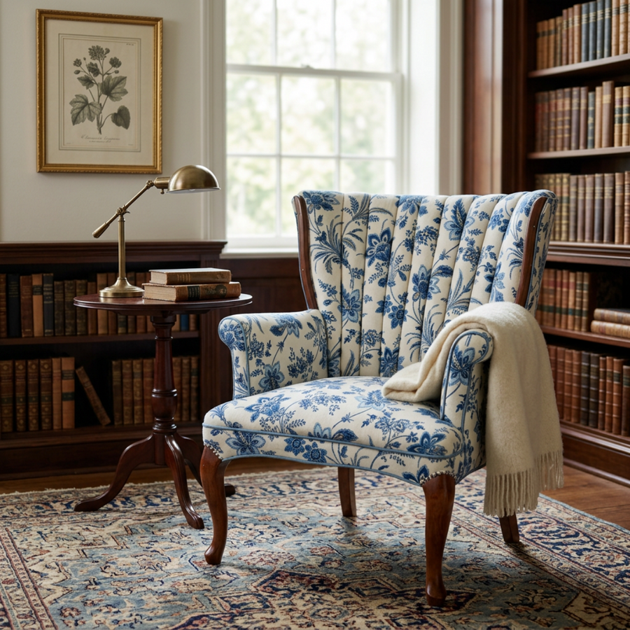 Harmony Blues Accent Chair