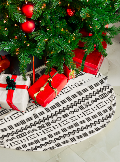 Tree Skirts - Geometric Mailian Mudcloth Print #3