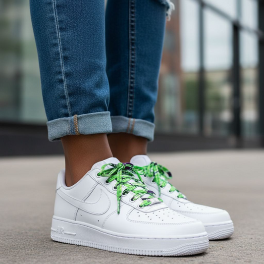 SewFresh Wax Print Laces - Purple/Green