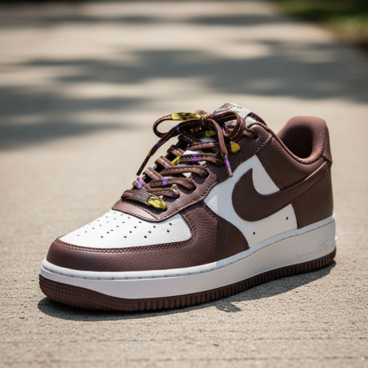 SewFresh Wax Print Laces - Brown/Purple