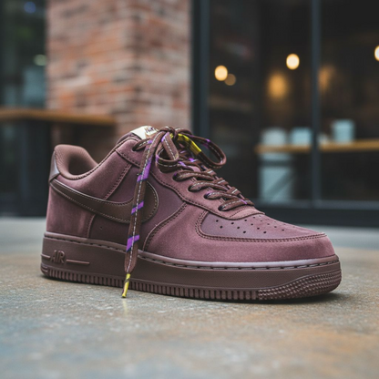 SewFresh Wax Print Laces - Brown/Purple