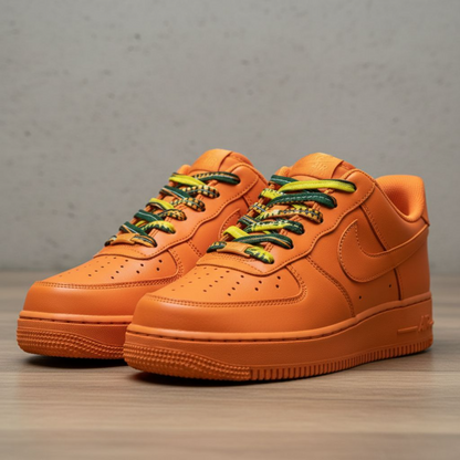 SewFresh Wax Print Laces - Green/Yellow/Orange