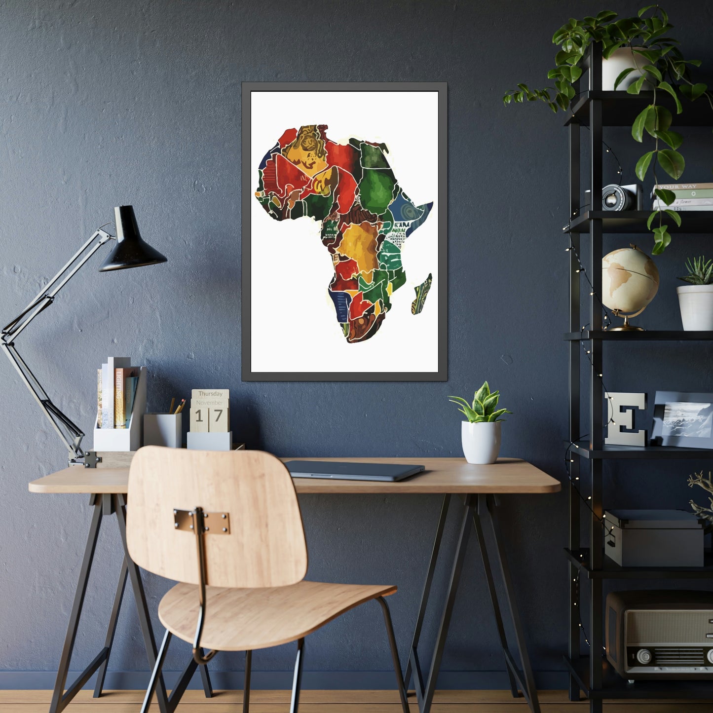 Framed Africa Abstract Posters