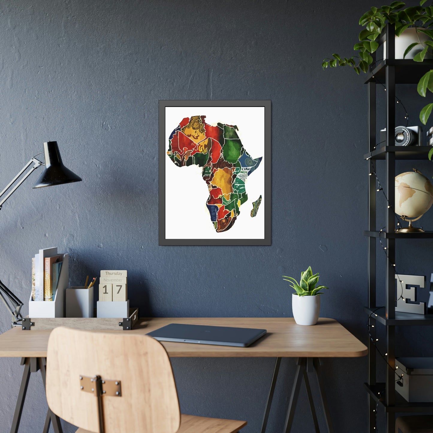 Framed Africa Abstract Posters