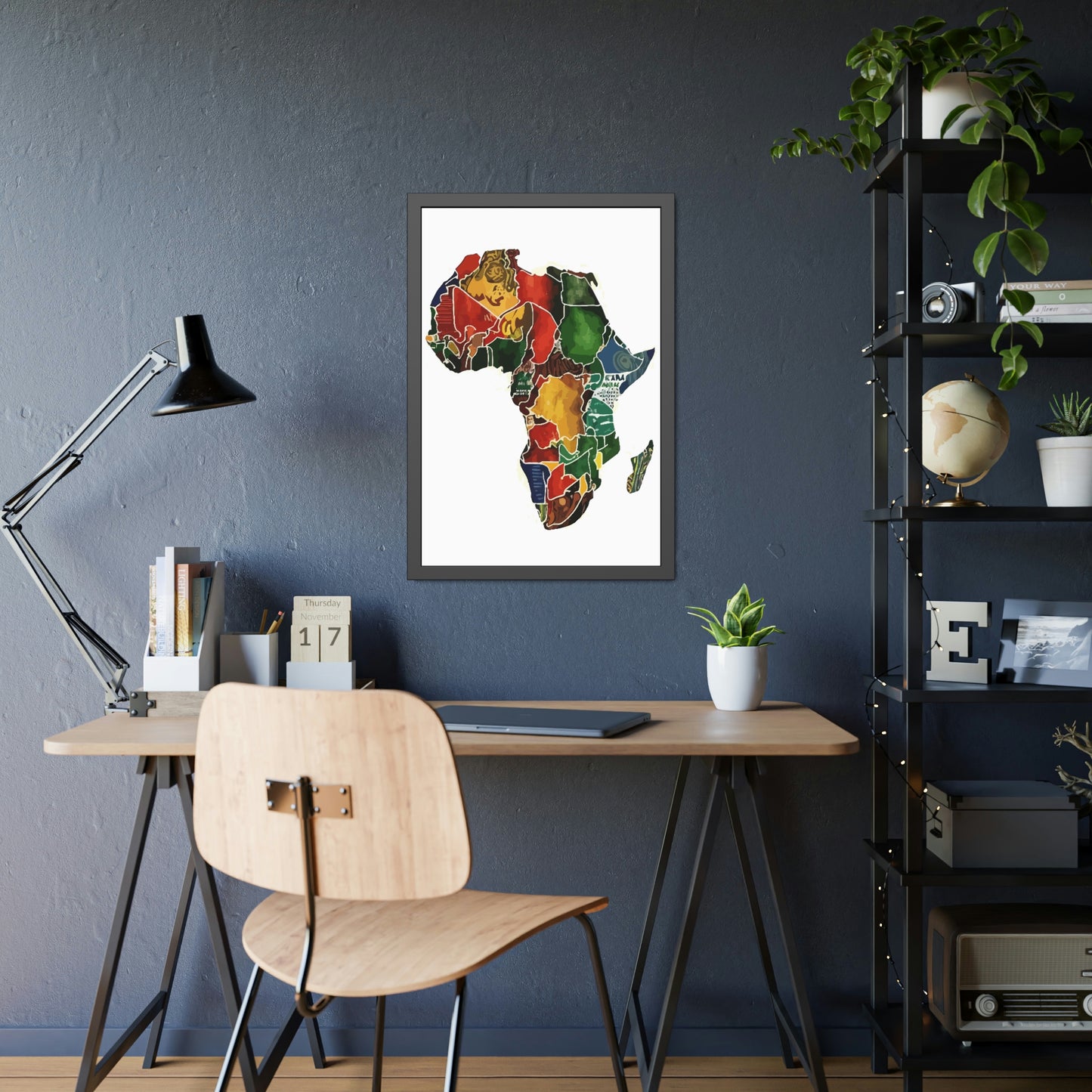 Framed Africa Abstract Posters